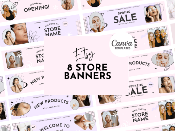Download Blush Pink Etsy Shop Banners - Premium Resources